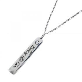 Tiffany Notes Bar Necklace, 1PD, Silver 925 with Diamonds, Women's