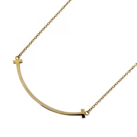 Tiffany T Smile Small Necklace in 18KYG Yellow Gold for Women