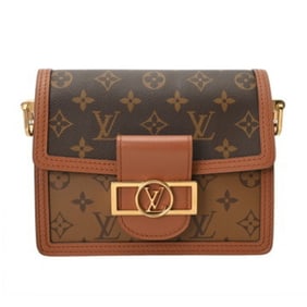 LOUIS VUITTON Monogram Reverse Dauphine MINI New Model Brown M45959 Women's Canvas Shoulder Bag A
