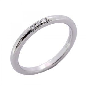 Tiffany Forever 3PD Pt950 Platinum Diamond Ring, Size 10, Women's