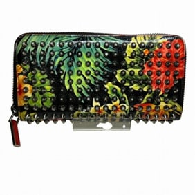 Christian Louboutin 1165158 Hawaii Collection Round Long Wallet for Men