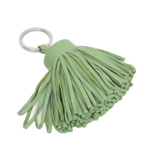 Hermes Carmen Keyring (Light Green)