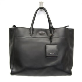 Prada CITY CALF 1BG041 Women's Leather Handbag,Shoulder Bag Black