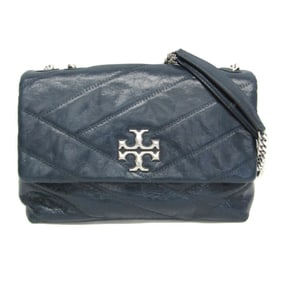 Tory Burch Kira Chevron Chain Shoulder Bag Women's Leather Shoulder Bag Navy