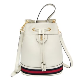 Gucci Ophidia Small Bucket Bag 610846 Women's Leather Handbag,Shoulder Bag White