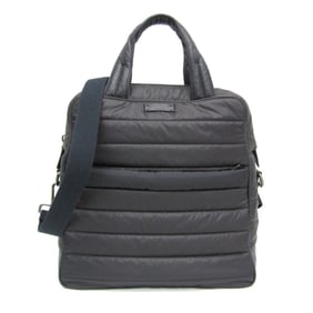 Salvatore Ferragamo Quilting FZ-24 9739 Men,Women Nylon Shoulder Bag Dark Navy