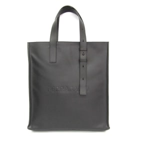 Salvatore Ferragamo GG 241435 Men's Leather Tote Bag Black