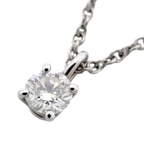 Tiffany necklace solitaire 1PD Pt950 platinum diamond ladies