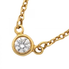 Tiffany Necklace By the Yard 1PD 18KYG Yellow Gold Diamond Women's