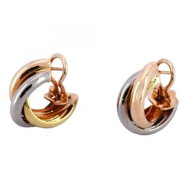 Cartier Trinity Earrings in 18K Yellow Gold, 18KWG White and 18KPG Pink Gold for Women