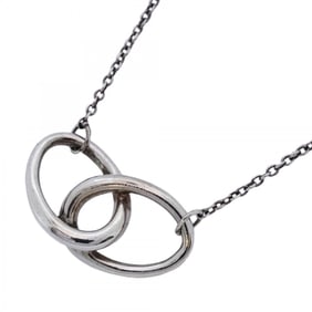Tiffany necklace double loop silver 925 women's
