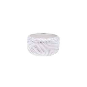 TIFFANY & Co. Vintage Wood Grain Ring, Design, Silver SV925, for Men and Women