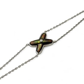 CHAUMET Jeux de Liens Collection Bracelet 083162 Au750 White Gold Women's