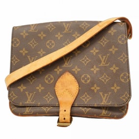 Louis Vuitton Monogram Cartouchiere GM Shoulder Bag M51252 Brown Women's