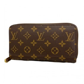 Louis Vuitton Monogram Zippy Wallet M41894 Brown Rose Ballerine Women's