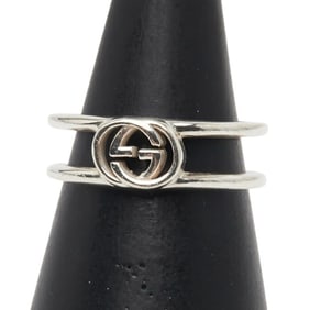 Gucci Interlocking G Ring #12 SV925 Silver Women's GUCCI