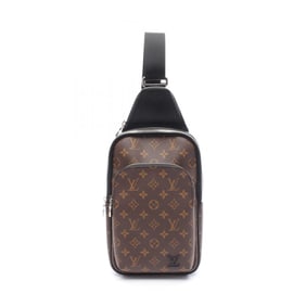Louis Vuitton Avenue Sling Bag, Monogram Macassar Waist Body Coated Canvas and Leather, Men's, Brown