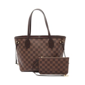 Louis Vuitton Neverfull PM Damier Ebene Tote Bag, Coated Canvas and Leather, Women's, Brown, N40600