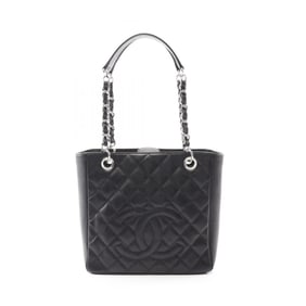 CHANEL Matelasse PST Tote Bag in Caviar (Grained Calfskin) for Women, Black