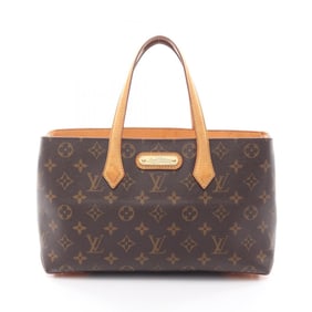 Louis Vuitton Wilshire PM Monogram Handbag, Coated Canvas and Leather, Women's, Brown, M45643