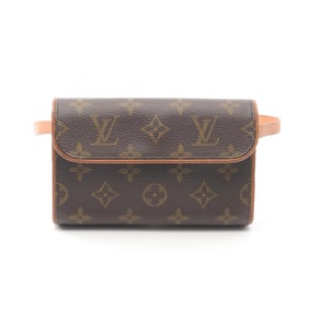 Louis Vuitton Florentine Pochette Monogram Waist Bag/Body Bag in Coated Canvas and Leather, Brown,