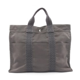 Hermes Hermès Air Line MM Tote Bag, Nylon Canvas, Men's and Women's, Gray