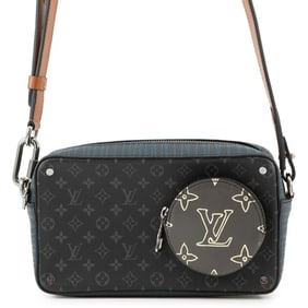 Louis Vuitton Monogram Eclipse Volga On-Strap Shoulder Bag M69688 LOUIS VUITTON Black