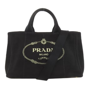 Prada Canapa 2-Way Handbag Canvas Women's