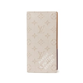 Louis Vuitton Monogram Heritage Portefeuille Brazza Long Wallet M15156 White Women's LOUIS VUITTON