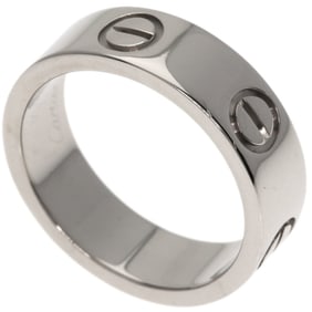 Cartier Love Ring #49 18K White Gold Women's