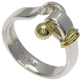 Tiffany Hook & Eye Ring, 18K White Gold, Women's