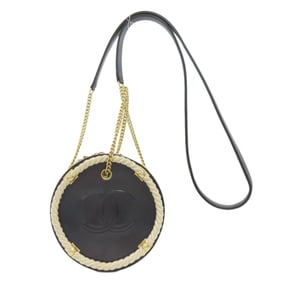 Chanel Coco Mark Gold Hardware 2-Way Handbag Calfskin Women's