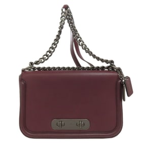 Coach 54640 Logo Shoulder Bag Leather Women's