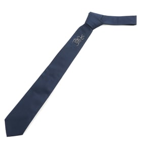 LOUIS VUITTON 2022 Louis Vuitton Cravate LV Spider Silk Tie, Navy, Men's Accessories, MP3422