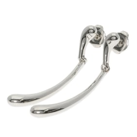Tiffany Elongated Teardrop Earrings in 14K Silver for Women