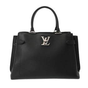 LOUIS VUITTON Louis Vuitton Lock Me Day Black M53730 Women's Grained Calfskin 2-Way Bag, AB Rank,