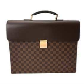 LOUIS VUITTON Damier Altona GM Briefcase, Brown, N53312, Men's Canvas Business Bag, A-Rank,