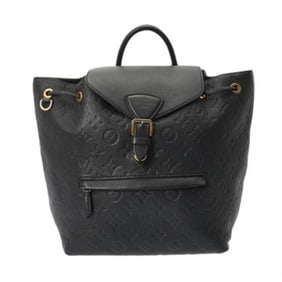 LOUIS VUITTON Monogram Empreinte Montsouris PM Noir M45205 Women's Leather Backpack/Daypack,