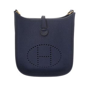 HERMES Evelyn TPM Amazon Blue Ankle C Stamp (circa 2018) Women's Taurillon Clemence Shoulder Bag,