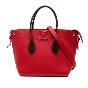 Louis Vuitton Freedom Tote Bag/Shoulder Bag 2WAY M54844 Red/Wine Red Leather Women's LOUIS VUITTON