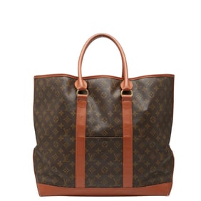 Louis Vuitton Monogram Sac Weekend GM Tote Bag Shoulder M42420 Brown Leather Women's LOUIS VUITTON