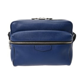 LOUIS VUITTON Taiga Outdoor Messenger Bag PM Cobalt M33437 Men's Leather Shoulder