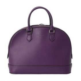 LOUIS VUITTON Parnassus Alma PM 2-Way Purple M48881 Women's Leather Handbag, AB Rank, Pre-Owned,