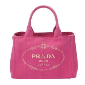 PRADA Prada Canapa Mini Pink 1BG439 Women's Canvas Handbag, A Rank, Pre-owned, Ginzo