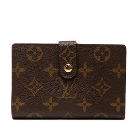 Louis Vuitton Monogram Viennois Bi-fold Wallet M61663 Brown Leather Women's LOUIS VUITTON