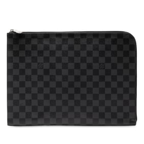 Louis Vuitton Damier Graphite Pochette Jour GM NM Clutch Bag N64437 Black Men's LOUIS VUITTON