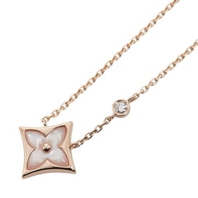 Louis Vuitton Star Blossom BB Necklace in 18K Pink Gold with Shell, Women's LOUIS VUITTON