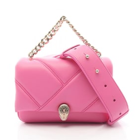 BVLGARI Serpenti Cabochon Handbag, Leather, Women's, Pink