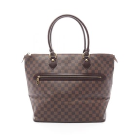 Louis Vuitton Saleya GM Damier Ebene Tote Bag, Coated Canvas and Leather, Brown, Women's, N51181