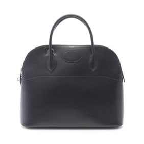 Hermes Hermès Bolide 35 handbag in box calf leather, black.